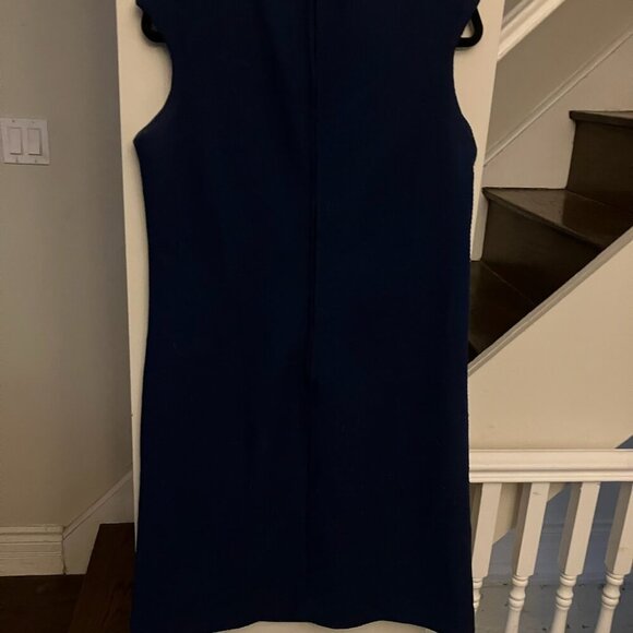 Vintage Navy Dress with White Piping - Picture 6 of 7